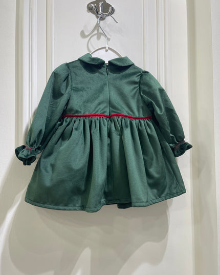 Abito velluto con Punto smock