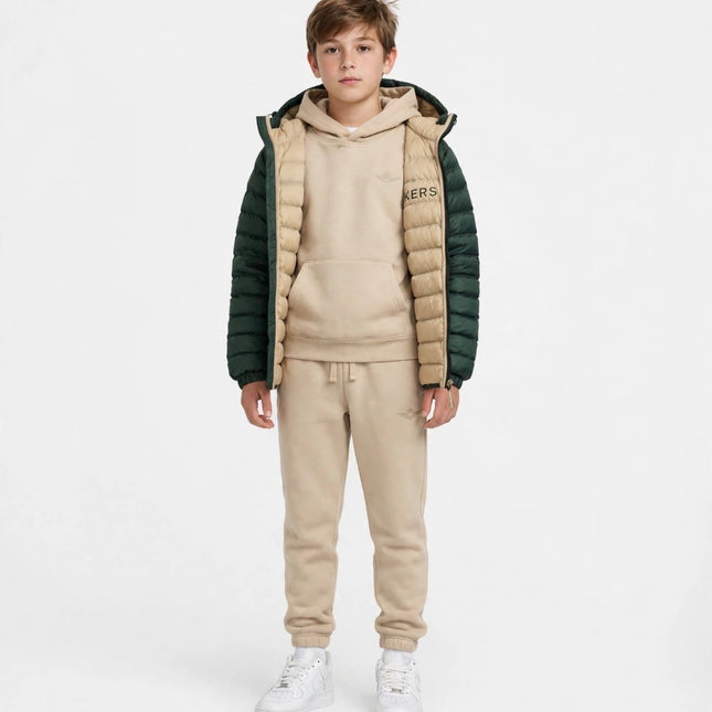 Giubbotto ragazzo verde bosco