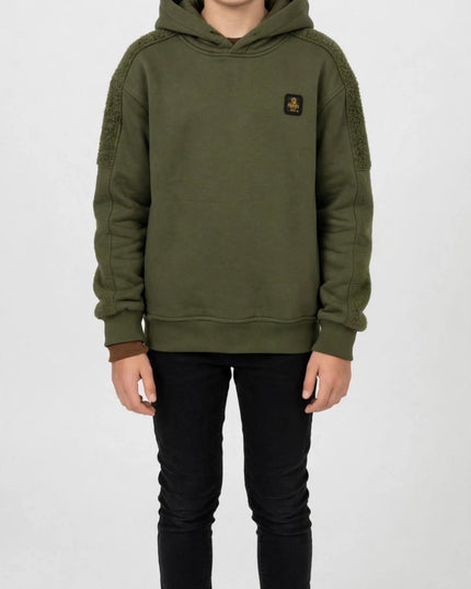 Felpa verde militare refrigiwear