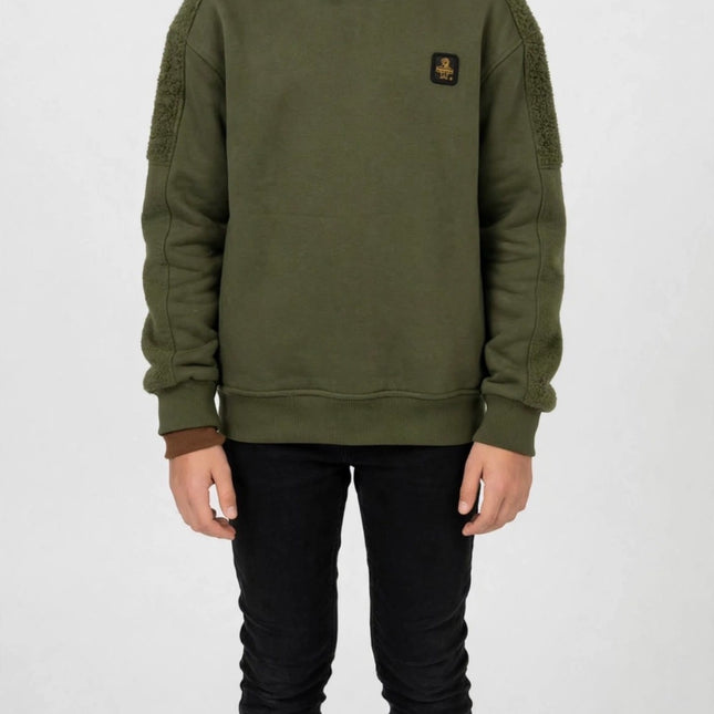 Felpa verde militare refrigiwear
