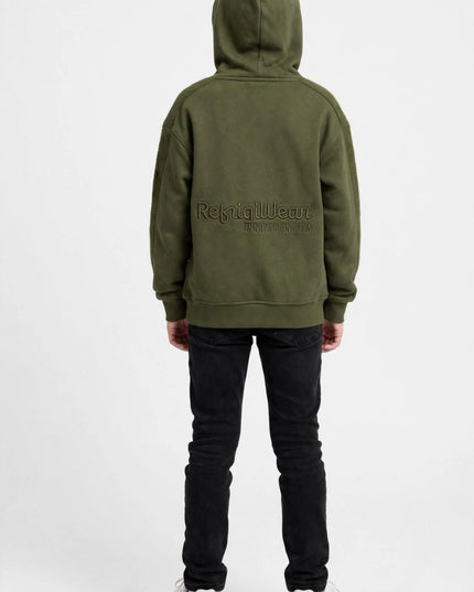 Felpa verde militare refrigiwear