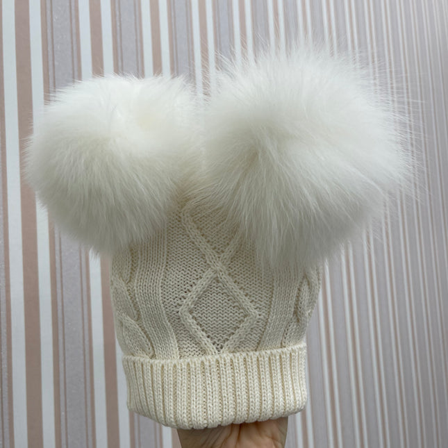 Cappello due Pon Pon