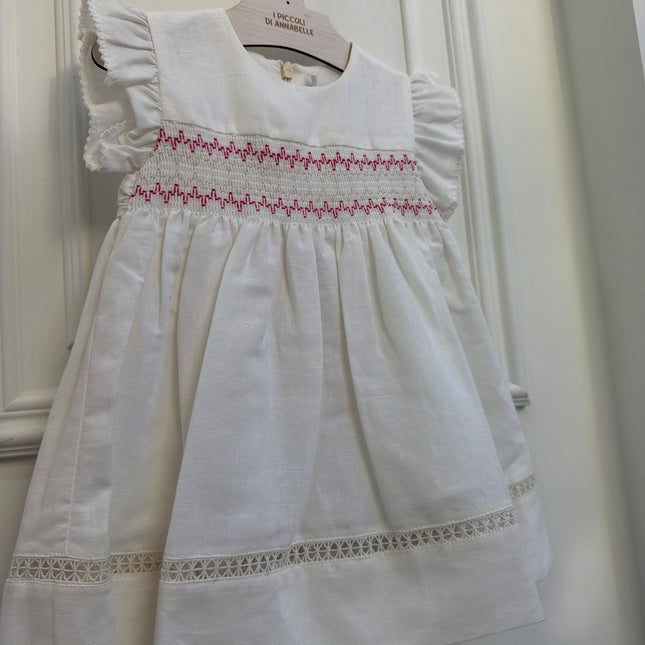 Abito in lino con Punto stock