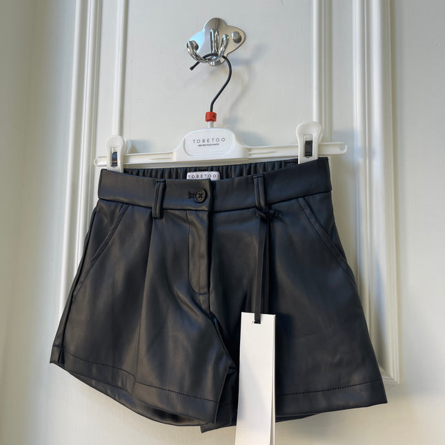 Pantaloncino in simil pelle