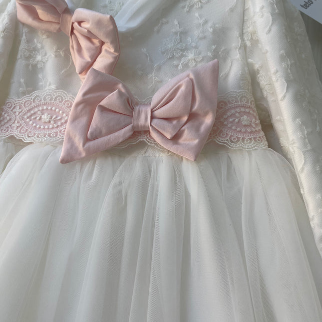 Abito fiocco rosa
