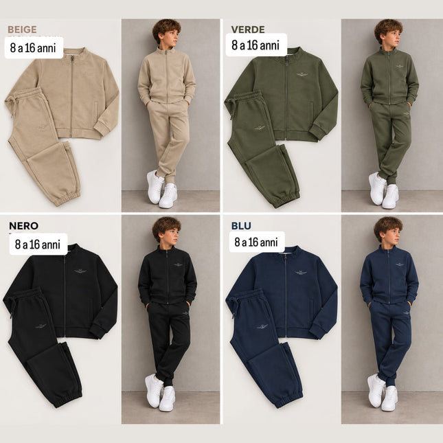 Tuta aeronautica militare con zip