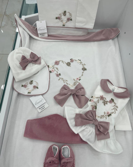 Set Nascita Fiocco Vellutto