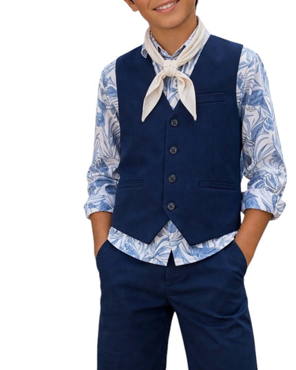 Completo blu chic 8 a 16 anni