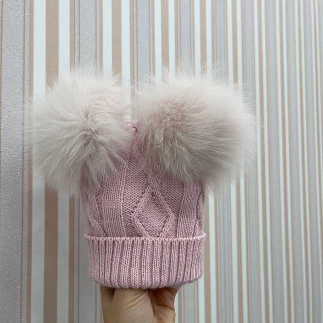 Cappello due Pon Pon