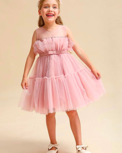 Abito Tulle con Fiocco