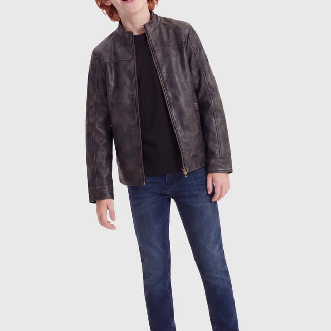 Giacca in similpelle-jet black “Guess”