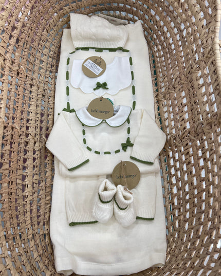 Set fiocco oliva