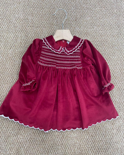 Abito Velluto Rosso